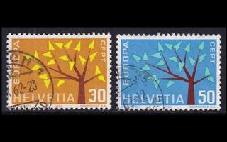 Sveitsi 756-7 o Europa (1962)