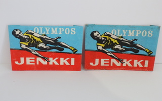 Olympos jenkki purukumikääreet 2kpl 1950-60-luku