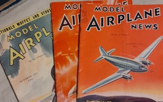 3 kpl model airplane news v 1941