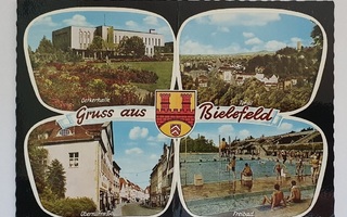 Vanha saksalainen postikortti – Gruss aus Bielefeld