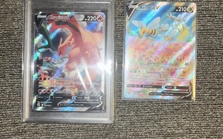 Pokemon kortit Charizard beedrill v alt artit grade psa ap 9