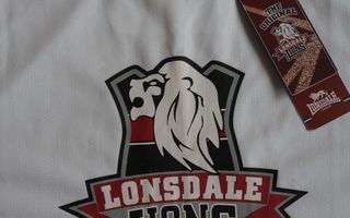 LONSDALE treenipaita, koko 13, valk./pun., ***UUSI***