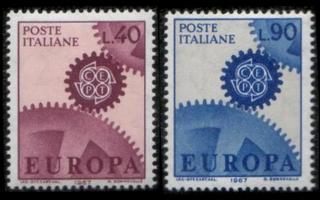 Italia 1224-5 ** Europa (1967)