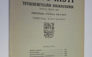 Ruusu-risti n:o 10/1935 : Totuudenetsijäin aikakauskirja