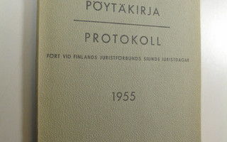 Suomen lakimiesliiton lakimiespäivien pöytäkirja 1955