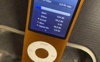 iPod nano 4gb ja telakka akku loppu