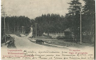 Lappeenranta Tie Pappilaan, kulkenut 1900-luvun alussa