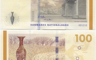 Tanska Denmark 100 Kroner 2013 (P-66c) AU-UNC sign. Callesen