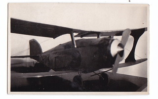 VANHA Valokuva Lentokone 6 x 9 cm Viipuri