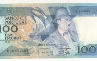 Portugali  100 escudos 1987