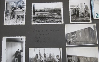 15 Sota Valokuvaa Rautatie CCCP Veturi Pitkäranta ym 1941