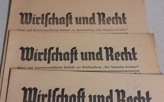 wirfchaft und recht 1940 1-5