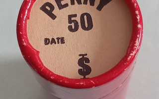 Englanti 1 penny 1967, rulla.