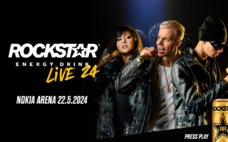 Rockstar energy live 24 keikalle 22.5 myynnissä kaksi lippua