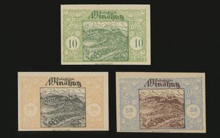 Itävalta 10, 20, 50, Heller, Windhag 1920