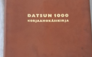 Datsun 1000 korjaamokäsikirja malli B 10