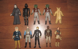 Vintage Star Wars - kasa figuureja - 10kpl