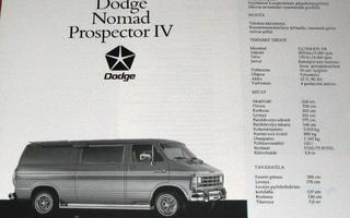 1990 Dodge Nomad Prospector IV Van esite - suom - KUIN UUSI