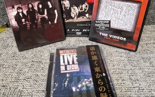 Metallica neljä dvd:tä huippukuntoisia