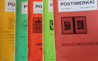 Postimerkki 1970-71 5 Kpl/The Stamp Magazine 1947