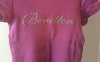 Benetton violetti t-paita n. (110-) 116