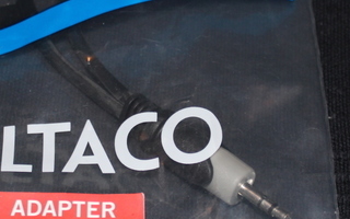 Deltaco miniplugi - RCA naaras adapteri - UUSI