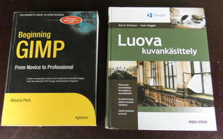 GIMP ja Luova Kuvankäsittely - 2 kirjaa.