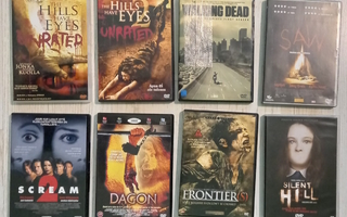 Kauhuelokuvia paketti 16 erilaista DVD
