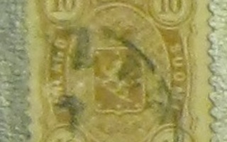 1882 leimapaino 10p o