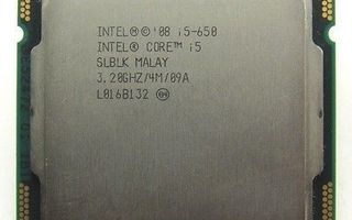 Intel Core i5-650 3.2 GHz prosessori pöytäkoneisiin