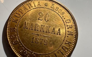 Kultakolikko, 20 markkaa 1879, kultakolikko 14