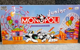 Monopoli Junior vuodelta 1992 .Vielä muoveissa siis UUSI
