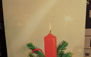 Joulukortti kynttilä