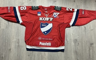 HIFK Game Worn kotipelipaita 2014-15 Jasse Ikonen #28