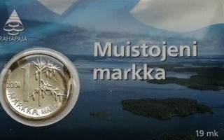 1 mk 2001 Muistojeni markka