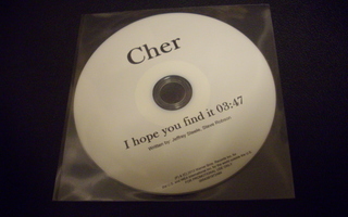 CHER: I hope you find it CDS ( Sis.postikulut )