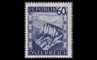 Itävalta 763 ** Käyttösarja maisemia 60 g sininen (1945)