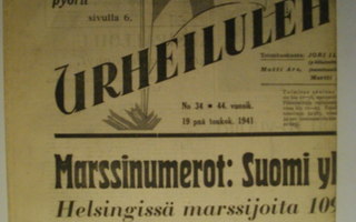 Suomen Urheilulehti Nro 34/1941 (15.3)