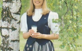 Postikortti, PIRKKO RINNE, maitotyttö v 1994