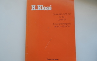 H.KLOSE  CELEBRATED METHOD FOR CLARINET