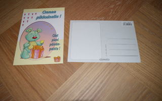 postikortti lahja nalle nallekarhu