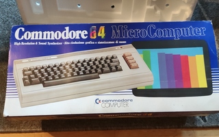 Commodore 64 Myyntikotelon pahvit ja syroksit ei konetta