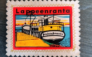 Lappeenranta vintage kangasmerkki