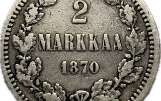 2 Markkaa 1870 Hopeaa (868)