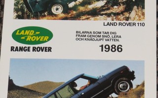 1986 Land Rover (V8 /Diesel) / Range Rover esite - KUIN UUSI