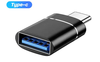 USB 3.0 - USB Type-C Adapteri Musta