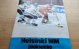 Helsinki mm jääkiekko keräilykirja 1974