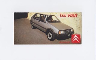 Citroen Visa lisävarusteet -esite, 1986