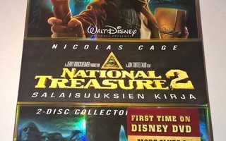 DISNEY DVD  NATIONAL TREASURE 2 SALAISUUKSIEN KIRJA  2 X DVD