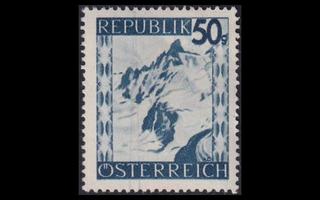 Itävalta 760 ** Käyttösarja maisemia 50 g sininen (1945)